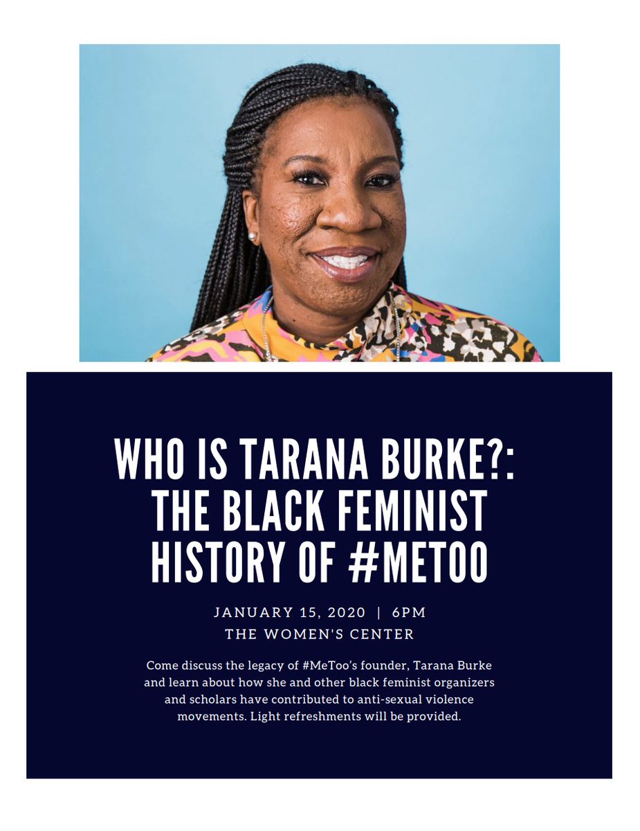 SHAPEatNU's tweet photo. Who is Tarana Burke?: The Black Feminist History of #MeToo https://t.co/vuiWoOB1Sj https://t.co/BJbTFyZPrQ