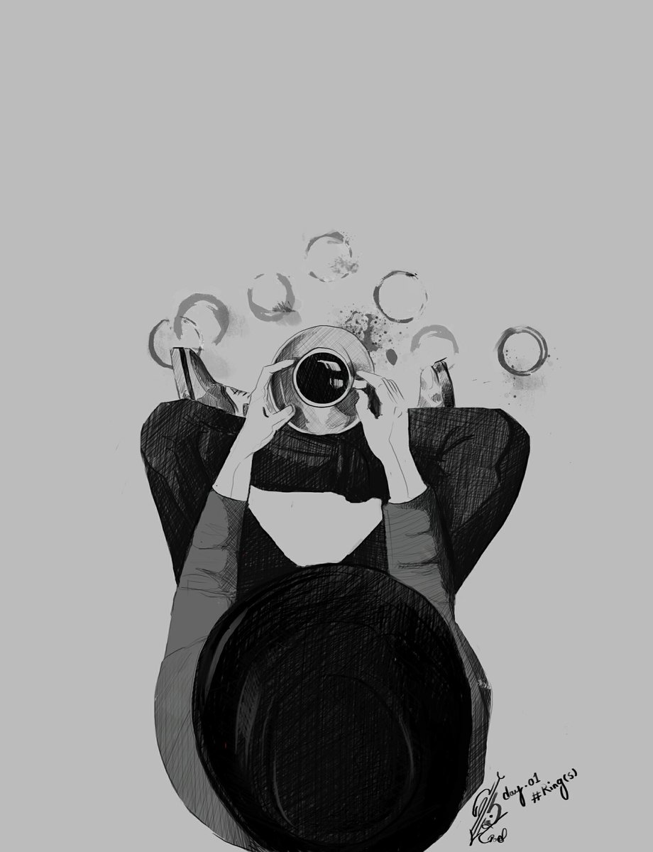 في محاولة لتحسين علاقتي بتويتر :3 
My favorite type of rings ☕
Inktober day 01: Ring
#Inktober #Inktober2019 #ink #digitalink #digitalpainting #sketch #digitalsketch #coffee #ring