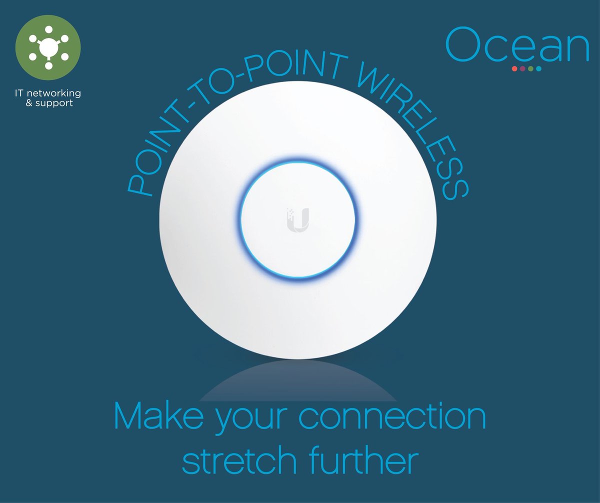 oceantele's tweet photo. Looking for a cost-effective way to share a wireless network connection between two or more buildings?🏢
 Our unique point-to-point wireless system can connect sites up to 20km away! 
 #wirelessnetwork #wifi #business #internetconnection #technology #itnetworking #itsupport https://t.co/w0NoGLST8N