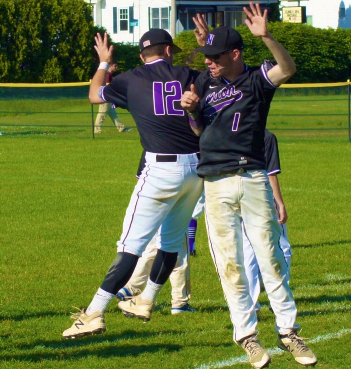 Nhsbaseballguys's tweet photo. The boys are back, 2020 season is HERE!! We are proud to announce our new head coach Chris Obrien, Captains Mikey Belcher, Jack Patalano, and Joey Fasolino. Info about lifting and practices will be announced today in the NHS cafe today after school at 2:15 all our welcome. https://t.co/cnHgqL5PMA