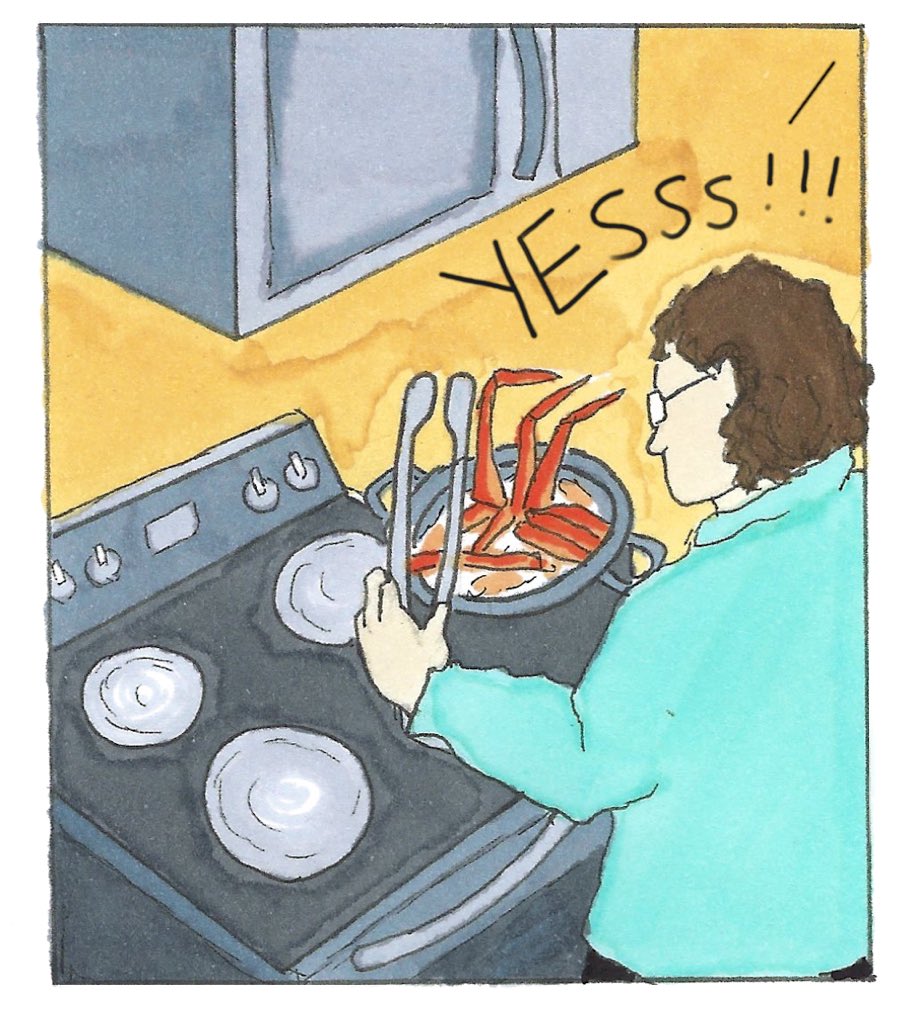 rebovva's tweet photo. hey all! now posting comics and crafts and writing and stuff to my new insta rebecca.ritt :) please follow for more fun mom-cooking-crabs-and-watching-thor exploits https://t.co/Nj0dGbBgww https://t.co/8jh9N6PoCX