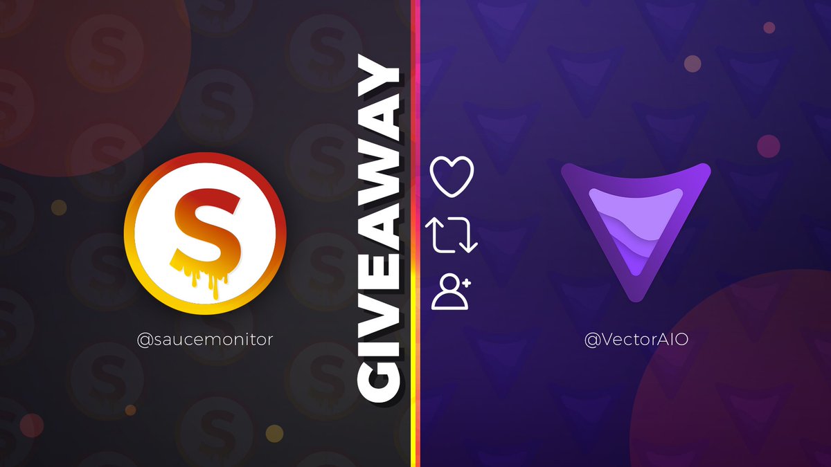 saucemonitor's tweet photo. ⬇️EARLY ACCESS+GIVEAWAY⬇️

🥰 ENDS AT MIDNIGHT - 7H 🥰

🏆x5 EARLY ACCESS FOR TOMORROW’S RESTOCK @saucemonitor
🏆x5 BETA INVITES FOR VECTOR AIO @VectorAIO

RULES:
🏃‍♂️Follow @saucemonitor and @VectorAIO
❤️Like
🔃Retweet

10 WINNERS 🍀 https://t.co/0cX5EbM8eR