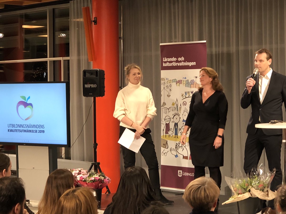 Idag delar Utbildningsnämnden  ⁦@Lidingo_stad⁩ ut #Kvalitetsutmärkelsen #lidingö #skola