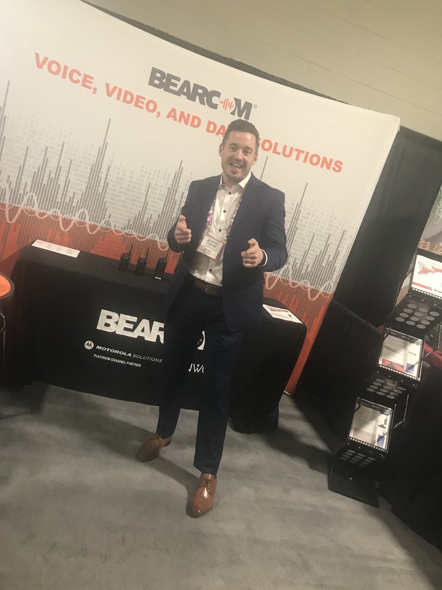 SpectrumCommLtd's tweet image. Visit our booth at the Landscape Ontario Congress today to see Jordan and Patricia. We’re showcasing (and modeling) the latest voice, video, and data solutions for landscaping – including the BearCom exclusive BC300D. Come on by! #locongress