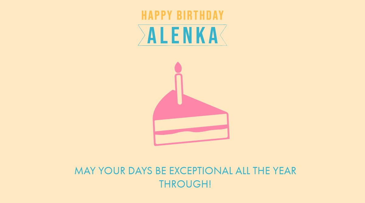 Happy Birthday <a href="/AlenkaFiscale/">Alenka Borowy</a>!