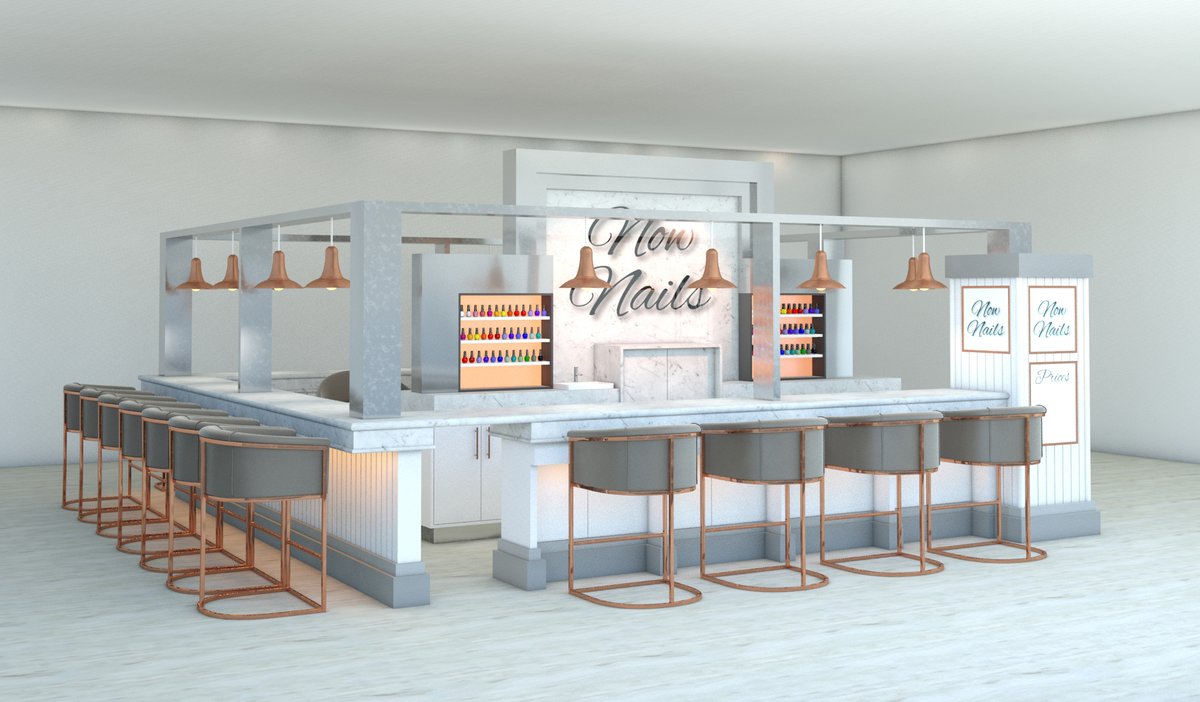 Exciting new kiosk concept design created for my friends at Now Nails. It brought a big smile to their faces so I much know more about nails than I thought! #kioskdesign #3ddesign #3dvisualisation #retaildesign #rendering #cgi #modelideas