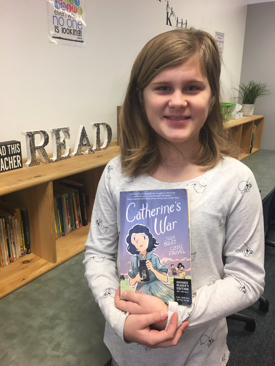 teachlovesbooks's tweet photo. Abby, 5th grade reviewer, said           “I loved the detail about the war, the people Catherine met and the different places she went. I liked all the graphics and photographs!#JuliaBillet #ClaireFauvel @HarperChildrens #BookPosse https://t.co/wAYjUQCENG