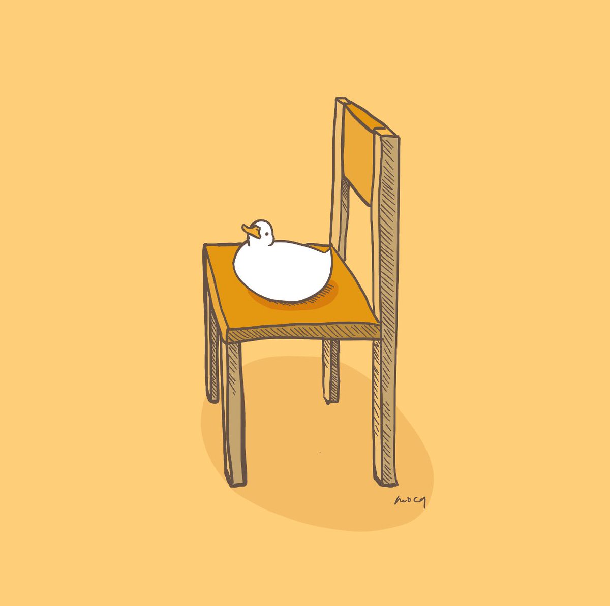 no humans bird animal focus simple background chair signature sitting  illustration images