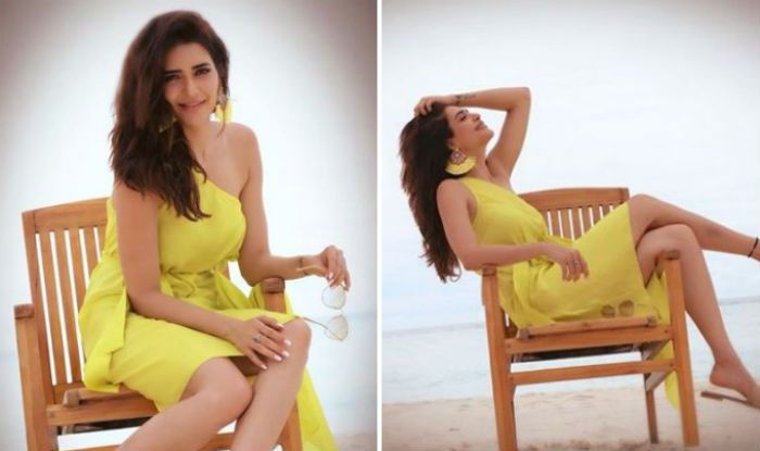 DPN__India's tweet photo. Television Hottie Karishma Tanna Makes Fans Heart go Aflutter in Yellow Dress as She Vacays in Maldives - Karishma Tanna's Yellow Dress Look Will Make You Fall in Love With Her - See Pics.  #KarishmaTanna https://t.co/K8gG8XMFSk https://t.co/KbiqqQf7e3