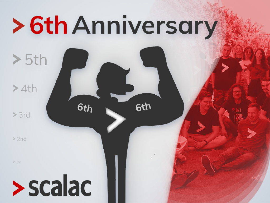 lkuczera's tweet photo. Happy 6th birthday @scalac_io 🎂🚀🤘
I wish you to grow stronger and rock the #Scala world! https://t.co/VIbdSqposS