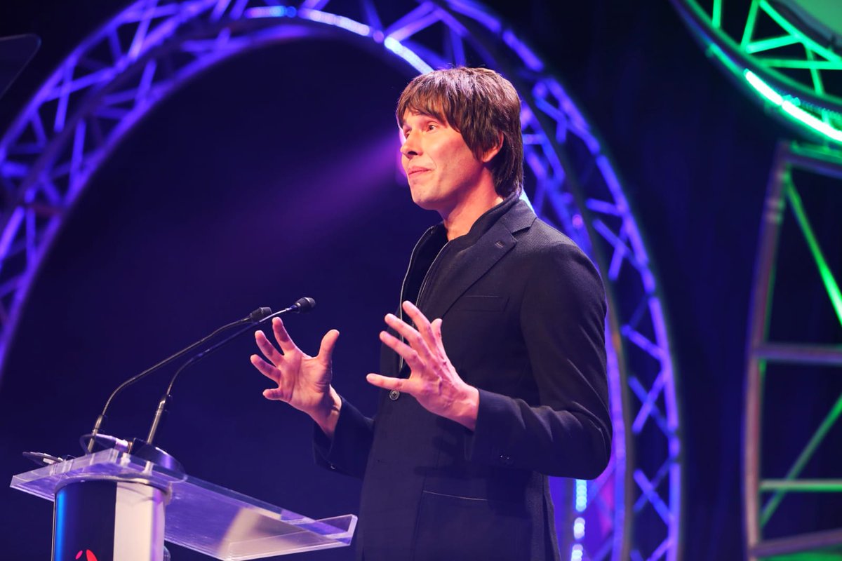 "You've all won: you've all experimented and generated new knowledge" - Inspiring words from Professor Brian Cox at the Opening Ceremony this afternoon.    #CreateTodayShapeTomorrow  #BTYSTE #BTYSTE2020