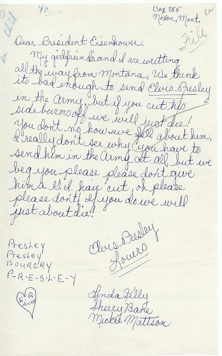 IkeLibrary's tweet photo. Happy birthday @ElvisPresley !
#TreasuresintheArchives #Elvis85 https://t.co/nhmDqkrKQK