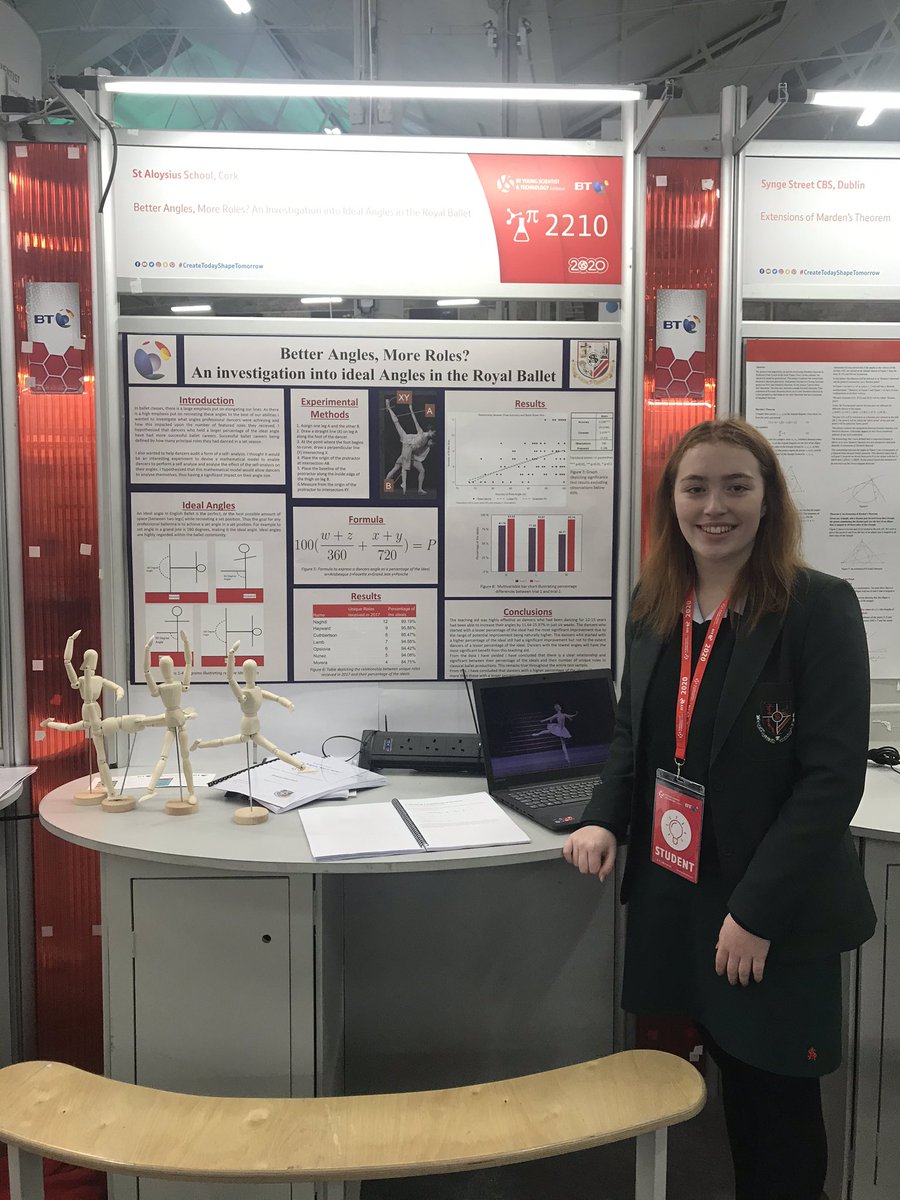 First round of judging over and done here at the @BTYSTE in Dublin!! Well Done Andrea!! #ScienceCompetition #WomenInScience #WomenInSTEM
