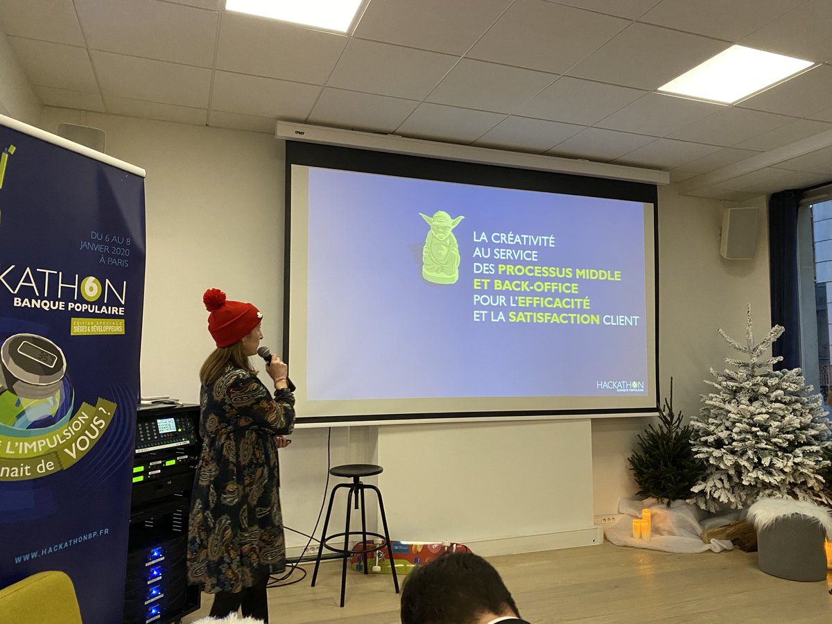 Début du Jury pour ce 6e #HackathonBP ! Ils ont tout donné et maintenant doivent en 10 minutes restituer 48h de travail. Bon courage à tous.