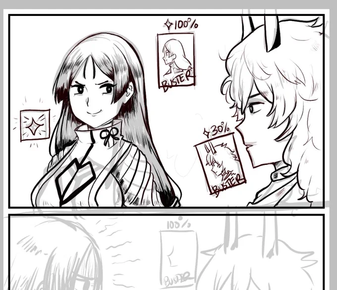 WIP, trying a new lineart style for my comics 