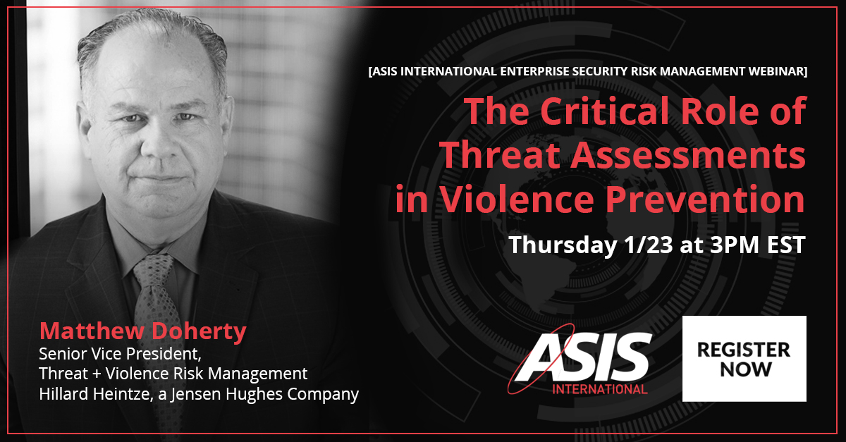 HillardHeintze's tweet photo. Join us for a complimentary webinar and learn how threat assessments create a pathway towards preventing targeted violence. https://t.co/9nmsC7Li1o https://t.co/4D9OztMLYG