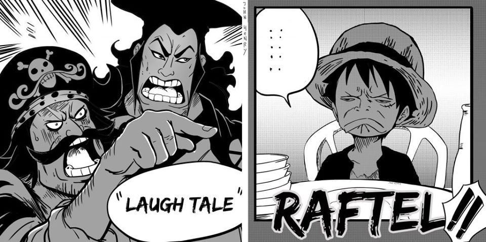 Twitter 上的 Shadowflame I Agree With Luffy On This One It S Hard To Take The Island Seriously When In Its Name Has The Words Laugh And Tale And Besides Why Roger Gets To