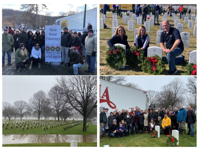 JeffBoland's tweet photo. .@KPMG_US sponsored @WreathsAcross America. Professionals throughout the country visited local cemeteries to lay wreaths to honor veterans. Additionally, the firm's USAA leadership team donated $10k+ and 500+ wreaths to Wreaths Across America. #KPMGProud https://t.co/fHOro5OnL8