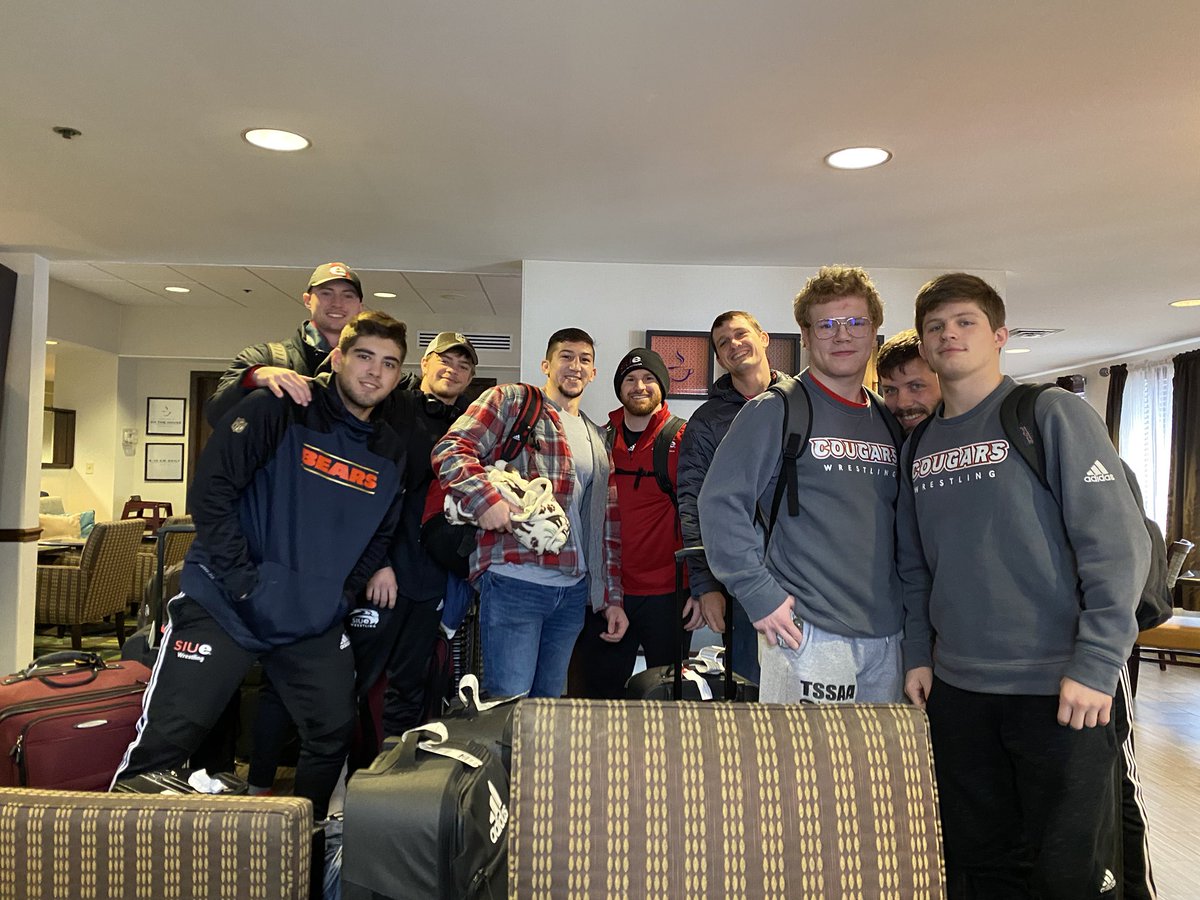 Quick turnaround for <a href="/SIUEWrestling/">SIUE Wrestling</a>.  Back on the road heading north to #buffalo for the third and final stop on this road trip #siue