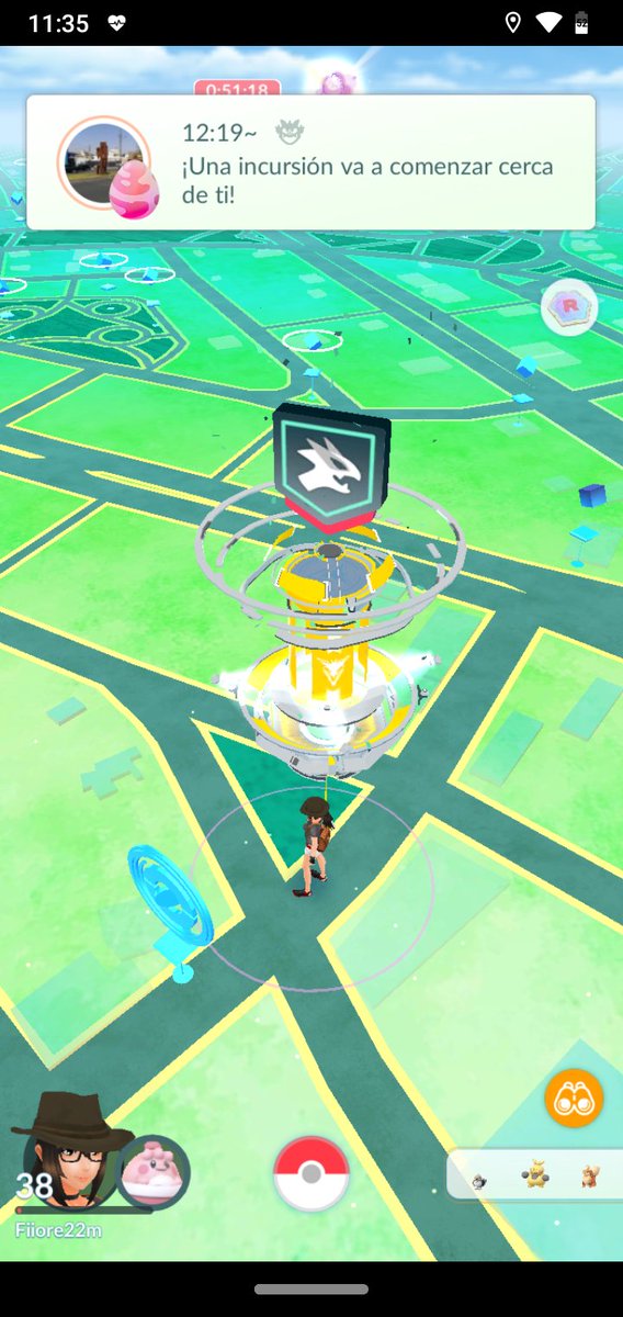 hellofiiore's tweet photo. #pokeamigos primera incursión Ex del año 😁🤩
#Regigigas #PokemonGo #IncursionEx https://t.co/NYJY4l2sK7