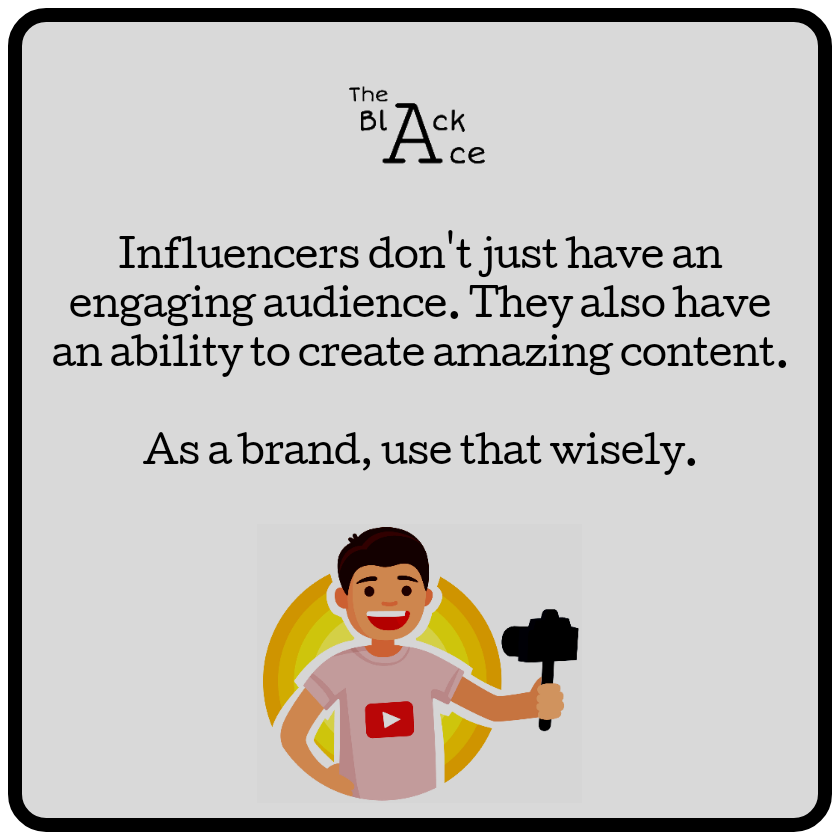 TheBlackAce5's tweet photo. You are a brand, use it wisely 
#Influencer #InfluencerMarketing #influence https://t.co/02ITvDXjAY