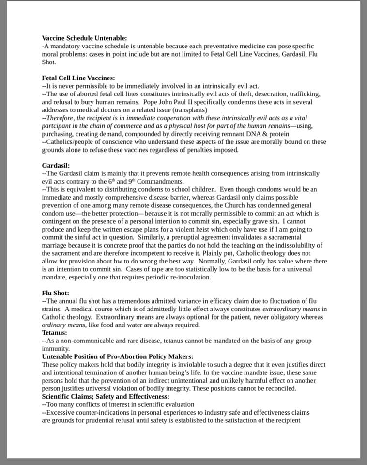 LaEvelynL's tweet photo. . @declanoscanlon did you notice Father Michael Copenhagen testifying against S2173? Please read just some of his objections below and #votenoS2173. Choose NJ citizens over pharma money. @kevinbarry239 @RobertKennedyJr @delbigtree https://t.co/Ts3gXLLWLT