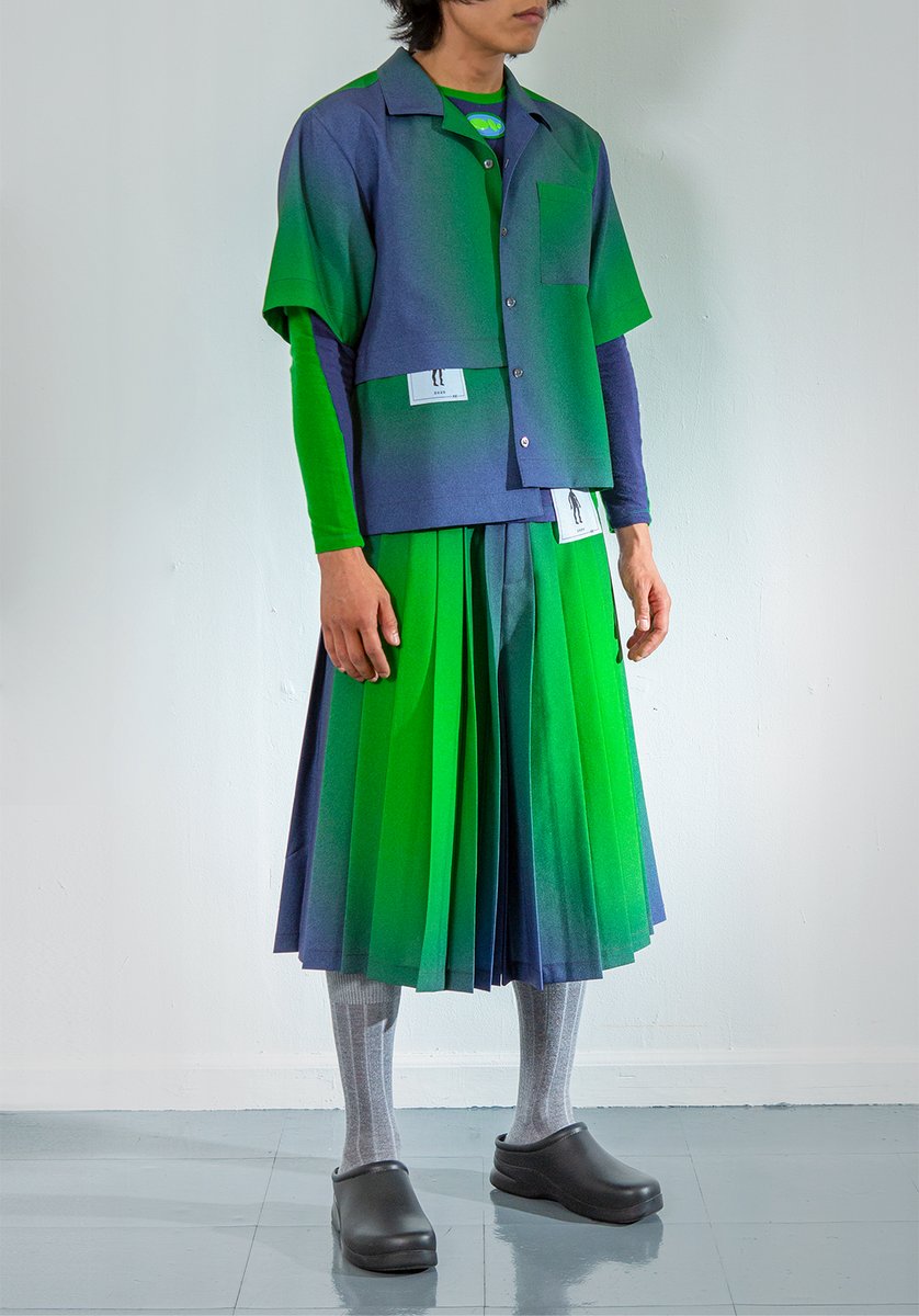 Shop our latest arrivals from menswear label Keenkee’s SS20 collection. This collection utilizes highly structured shapes and heavily geometric silhouettes, and makes use of a distinctly digital approach to color. Available in stores, and online soon!