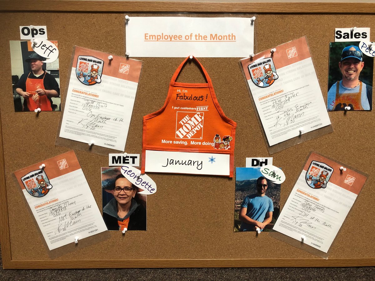 Home Depot #0106 (@0106home) on Twitter photo Congratulations to our January Associates of the Month... Jeff, Sam, Pete and Georgette! @Kendellmann234 <a href="/JCClark_HD/">JC Clark</a> @KrystofSamsel <a href="/Abi_Gonzalez01/">Abby Gonzalez</a> @AmackerHDHR <a href="/TTChapman13/">Teresa Chapman</a> Congratulations to our January Associates of the Month... Jeff, Sam, Pete and Georgette! @Kendellmann234 <a href="/JCClark_HD/">JC Clark</a> @KrystofSamsel <a href="/Abi_Gonzalez01/">Abby Gonzalez</a> @AmackerHDHR <a href="/TTChapman13/">Teresa Chapman</a>