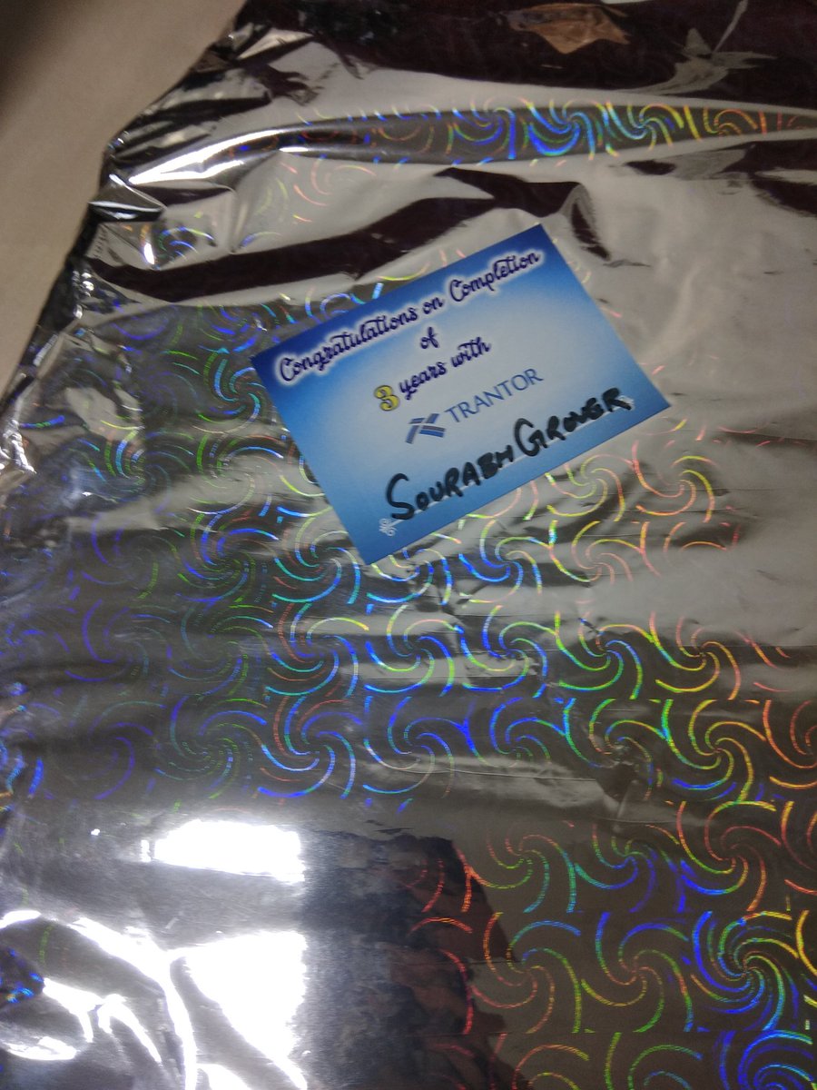 groversourabh's tweet image. Successfully completed 3 years @TrantorInc 
Got #goodies 😍😍 #FullStackDevJS #Developer