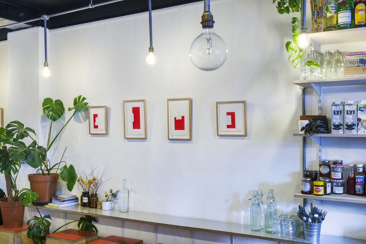 TheCommonE2's tweet image. It is the last week to check out the current installation at The Common E2. Come see artwork by Kate Bland “working in a combination of pencil and watercolour her drawings explore themes of architecture, surface and control of space.” 📸 - Paul Tucker 🎨- @k8bland