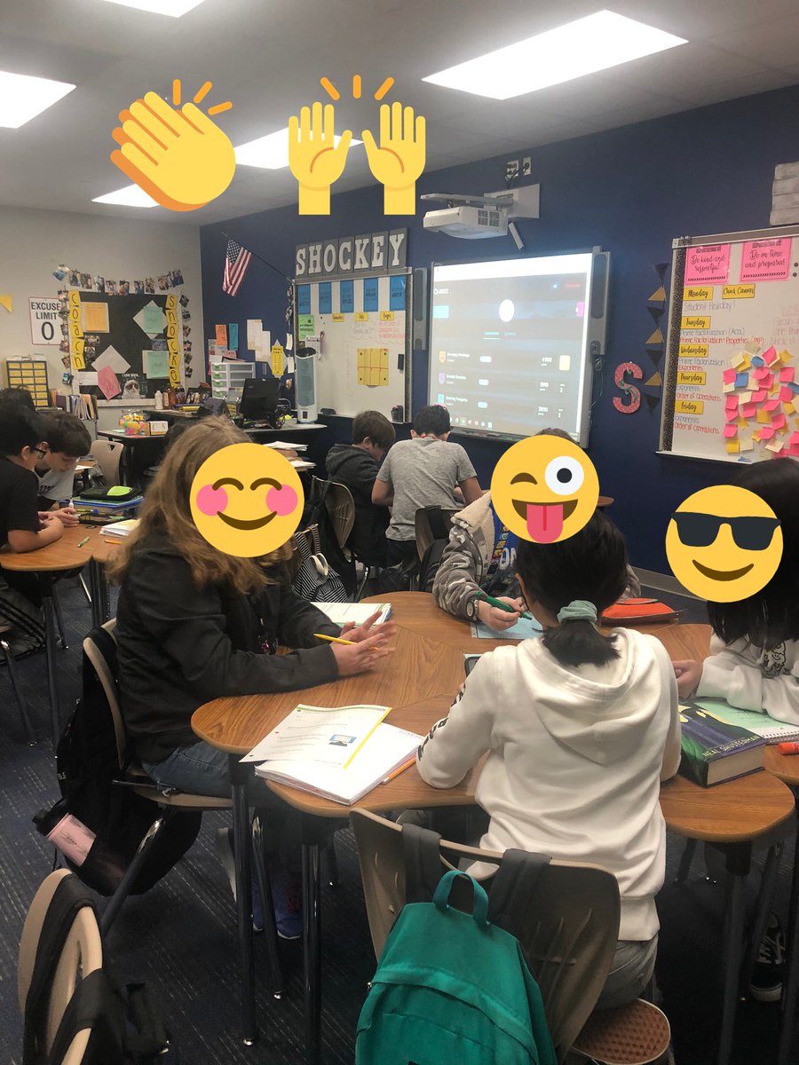 rose_shockeyy's tweet photo. Team Quizizz over exponents & prime factorization today in Pre-AP! Grumpy Monkeys are currently winning! 👏🏼👏🏼 #MPJHmath #MPJHeagles @quizizz https://t.co/dyg33Qrvbs