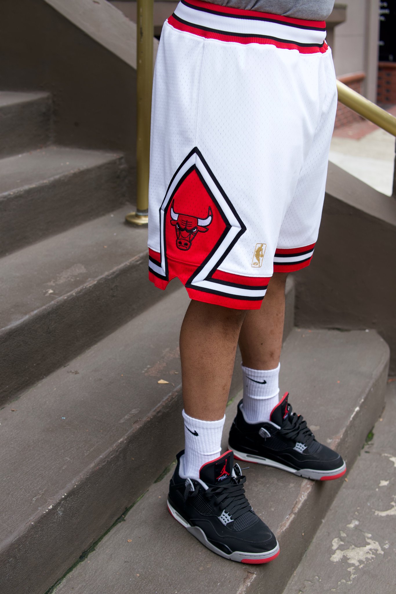 white chicago bulls shorts