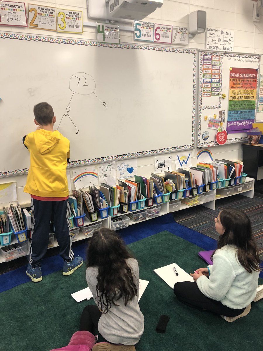 Friends teaching friends prime factorization! #engage109 #sp109