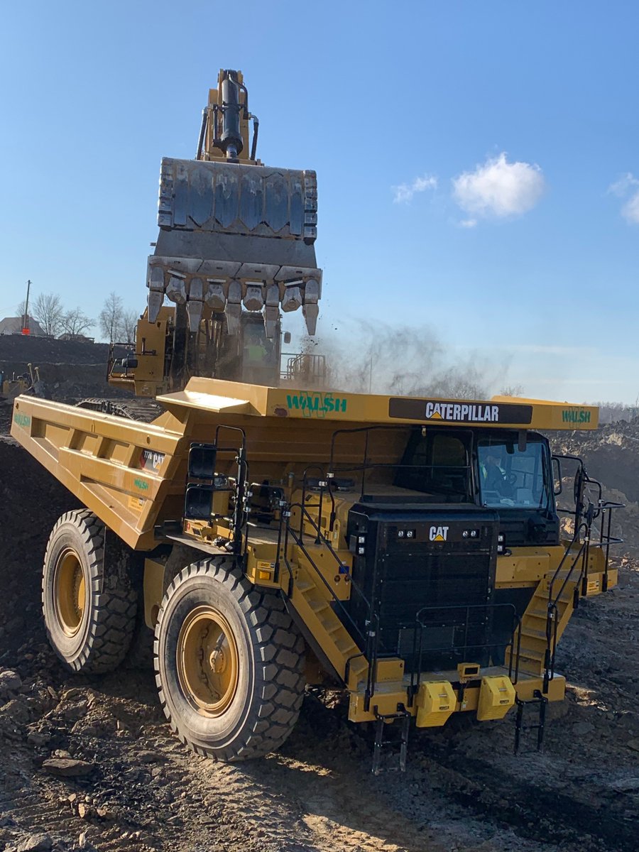 The Walsh Group A Twitter This Is The Stuff We Dreamed Of As Little Kids Massive Equipment 100 Ton Caterpillarinc 777 Haul Trucks Assist With The 6 Million Cubic Yard Excavation For