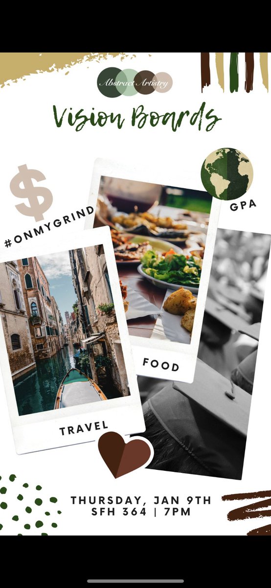 Join us for our first event of the semester tomorrow! #AbstractOU 💚💛