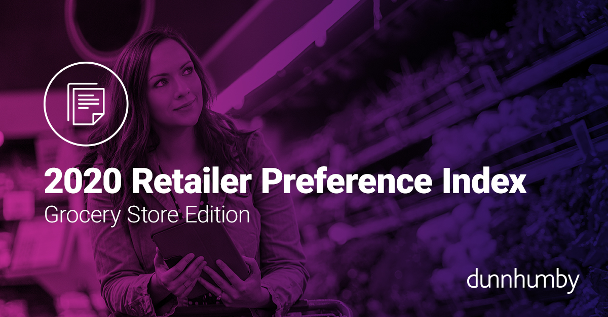 <a href="/HEB/">H-E-B</a> tops the 2020 Retailer Preference Index for US grocery, dethroning Trader Joe's from their #1 spot. 7000 US consumers were surveyed to determine which retailers have the strongest combination of financial performance and Customer preference. Download: bit.ly/2T4adi5