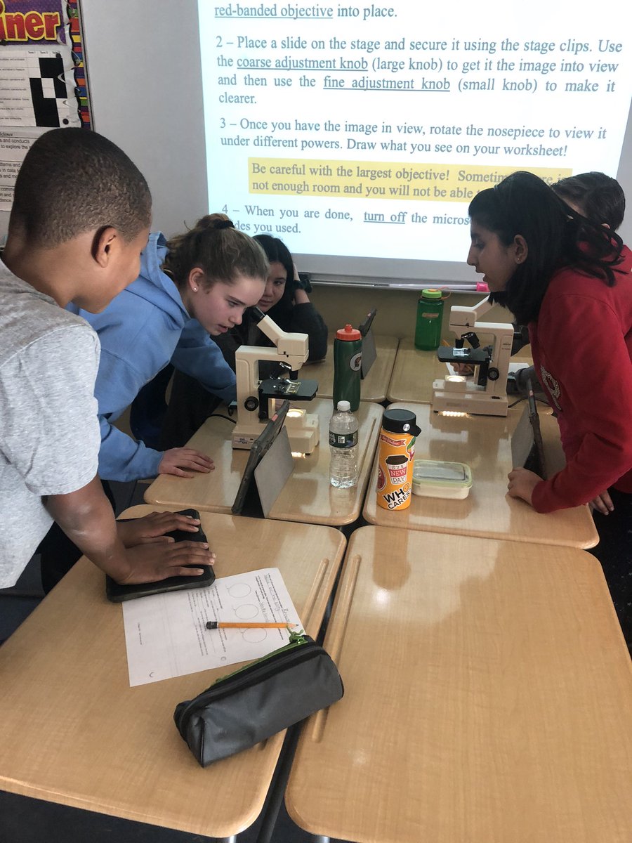 Our microscope unit is off to a great start! 🔬 👍🏼