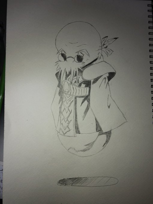 #イラスト好きな人と繋がりたい 
#お絵描きさんと繋がりたい
#FF7
#ブーゲンハーゲン

「ホーホーホウ」
「ナナキよ、行けい!
ワシの代わりに全てを見届けるんじゃ!」 