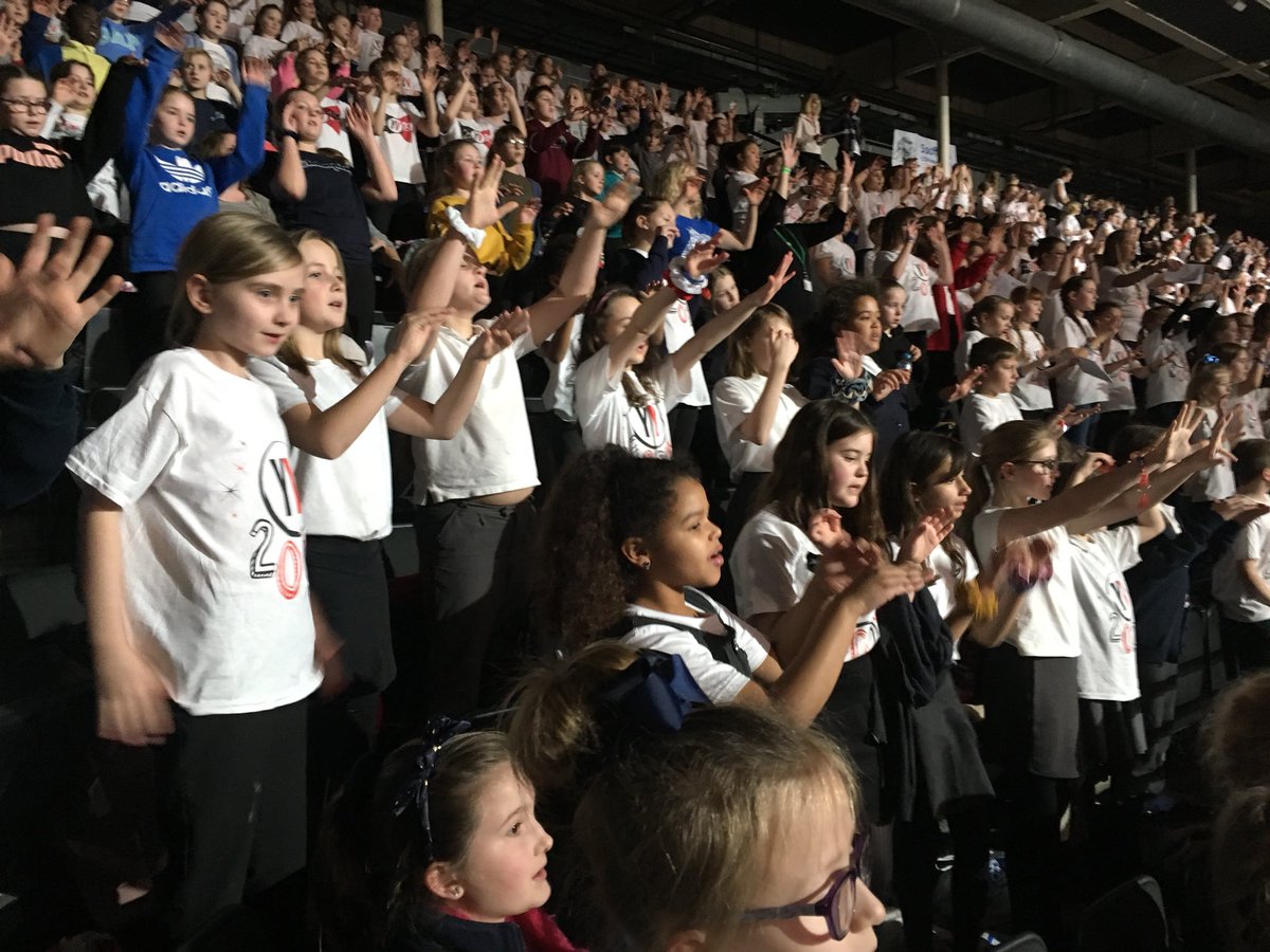 WragbyPrimary's tweet photo. Rehearsals are finished. Getting ready to rock #youngvoices2020 https://t.co/PXI4q8TEe5