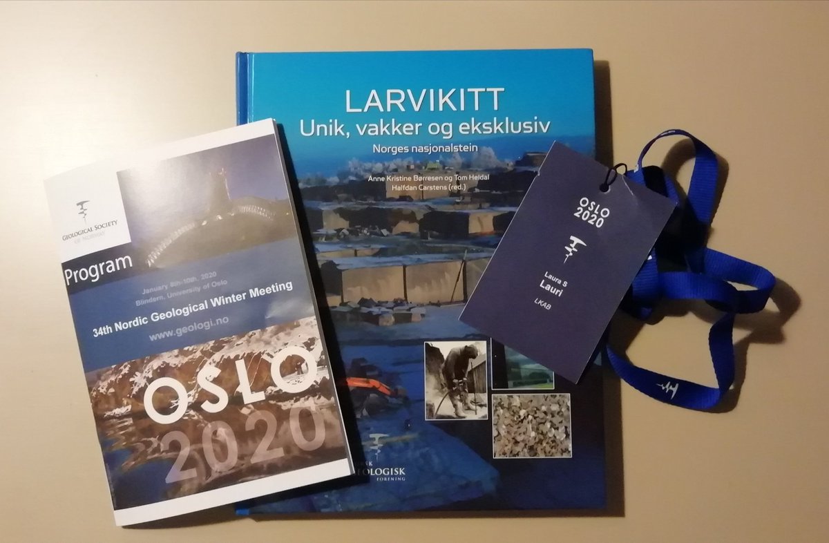 It's time for #NGWM2020 taking place at the University of Oslo, Norway. Always a good update on what is going on in the geology of Fennoscandia.