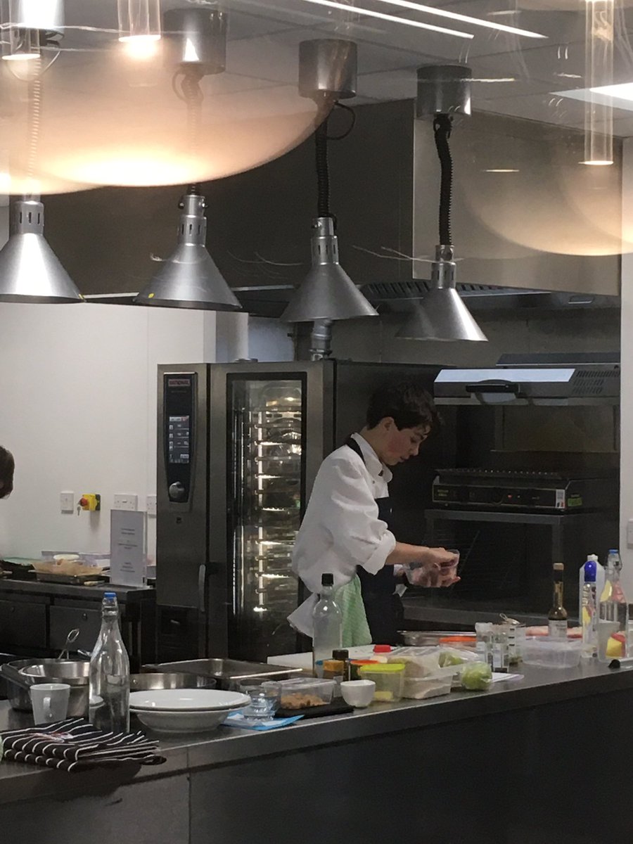 Pepa and Dimitri  look like they are enjoying the challenge of using the high tech equipment of induction and convection ovens.  It’s challanging for Mrs Portch and Mrs VB to watch them at a distance through a glass wall! <a href="/KingsBruton/">King's Bruton</a> <a href="/Springboard_UK/">Springboard</a> <a href="/KSBArionHouse/">Arion House</a> <a href="/KSBNewHouse/">New House</a>