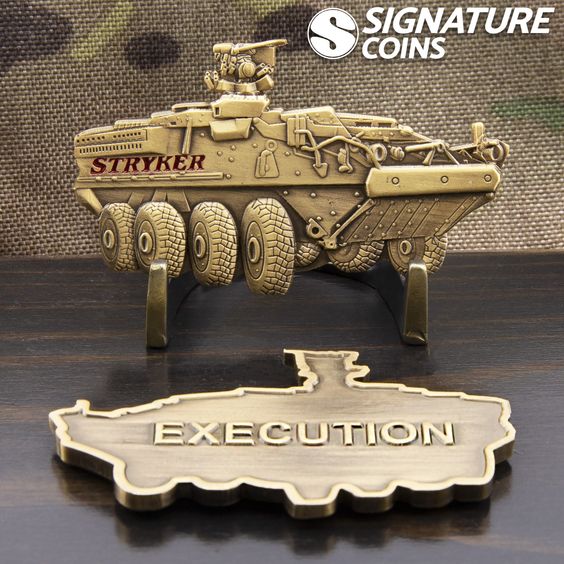 signature_coins's tweet photo. Stryker #ChallengeCoin
Plating: Antique Gold
Edge: Standard
Color: Soft Enamel
Extras: Custom Shape, 3D front
#choosesignature #signaturecoins #Armychallengecoins 🎖️#MilitaryCoin #MilitaryCoins #UnitCoins #USMilitary #militarychallengecoins #USArmy #customarmycoins #3dcoins https://t.co/qrmzNQIsxe