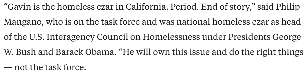 And we have a wonderful new entry in  #CzarWatch, the on-going saga of Gavin Newsom's campaign promise to appoint a homelessness czar. Today, we learn that the governor himself is actually the homelessness czar