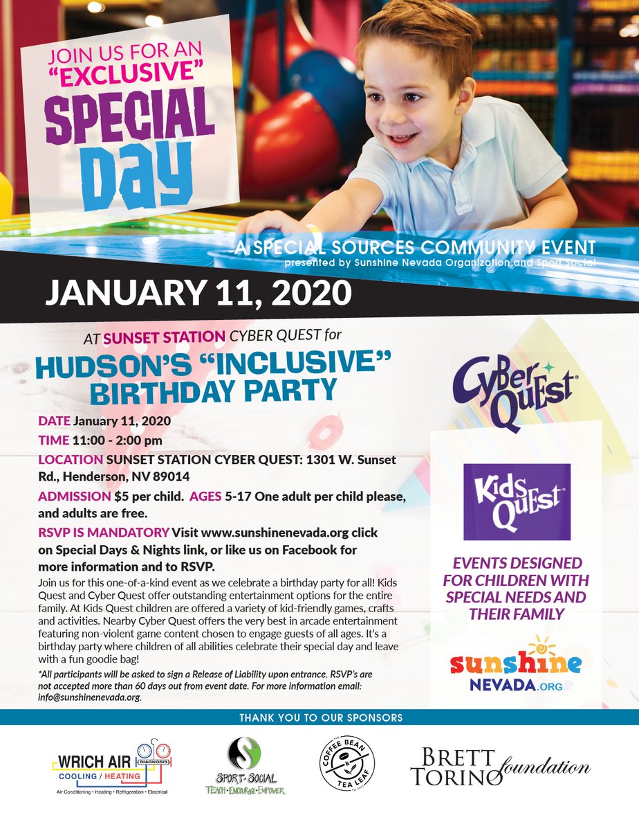 sunshinenvorg's tweet photo. 🎈 Last Chance to RSVP to Hudson's Inclusive Birthday Party 🎈 - https://t.co/NUslOvTZWc https://t.co/VAawuTVp4w