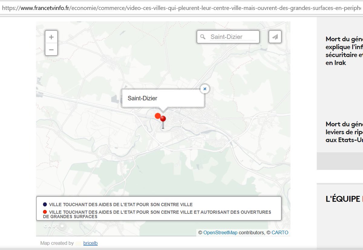Comme l’a montré <a href="/franceinfo/">franceinfo</a>, la ville de #SaintDizier continue à autoriser les #GrandesSurfaces en périphérie, tout en percevant l’argent d’action #CoeurDeVille francetvinfo.fr/economie/comme…, utilisé pour détruire son #patrimoine... La totale !