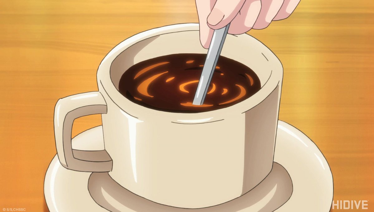 Anime food and drinks - making coffee, adding milk to hot coffee | Anime  coffee, Food, How to make coffee