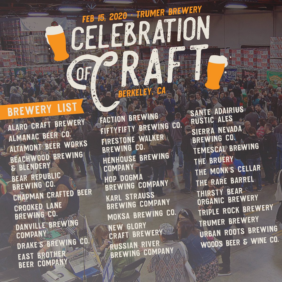 CCBA is proud to partner with @TrumerPilsUSA to host the 2nd Annual Celebration of Craft, a fundraiser for the CCBA and the closing festival for <a href="/sfbeerweek/">sfbeerweek</a> . The brewery list is out now, check out who will be pouring and get your tickets here: universe.com/2020celebratio…