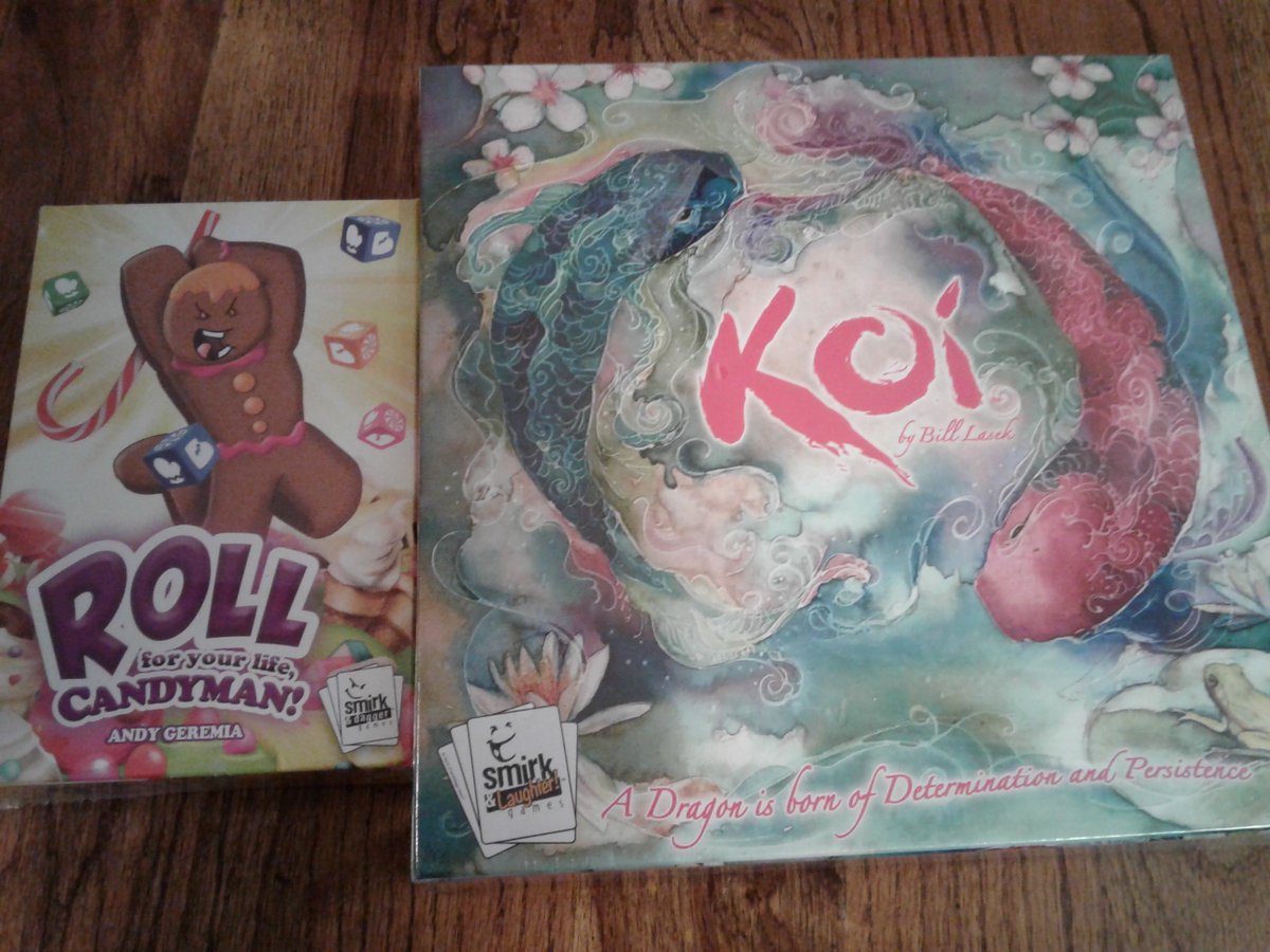 BryceCon_Games's tweet photo. @SmirkandDagger has donated Roll For Your Life, Candyman! and KOI for #BryceCon2020's play-to-win section . They also have donated Shobu for the Utah State Championships. We appreciate their support!

https://t.co/YAKXuyzxE6 https://t.co/gKrGicBRWD