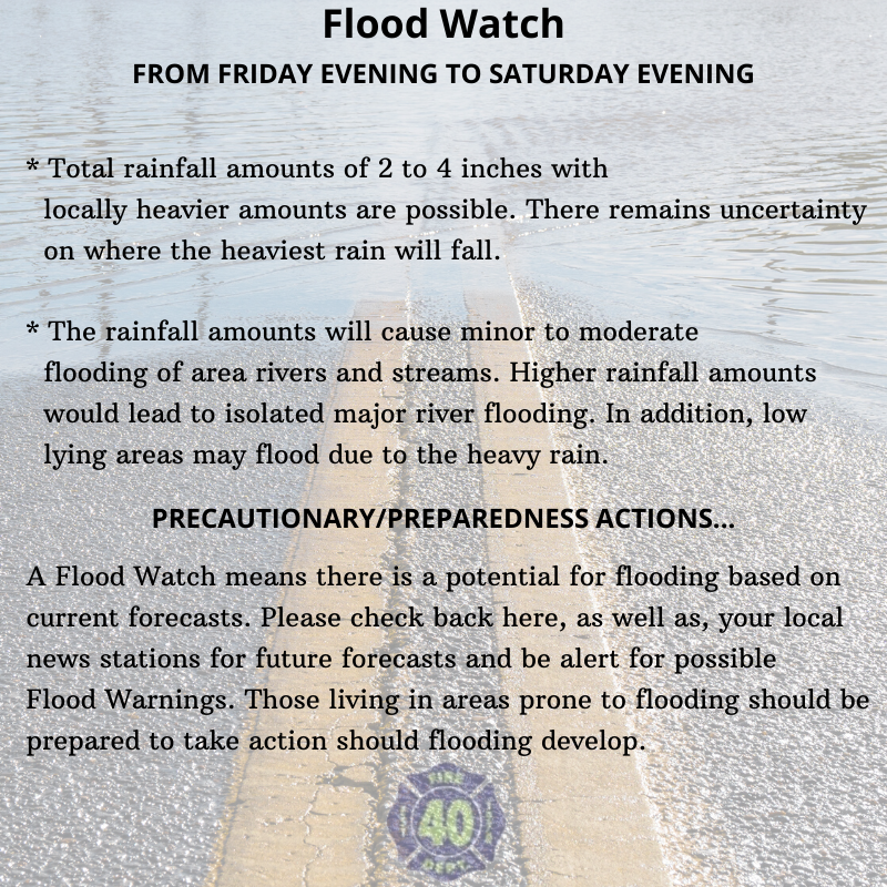 RTFD_40's tweet photo. Please keep an on the upcoming weather. We will continue to post updated information about this system moving through the area. 🌧️☔ #RTFD40 #FloodWatch https://t.co/csKsF8b52t