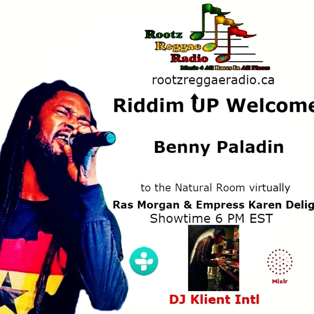 #riddimup #toronto #ontario #canada interview with 
#bennypaladin by Ras Morgan and Empress Karen 10th Jan 2020 6-Pm Est canadian time #tunein #radio #interview #jamrocksession #reggaenationafrica #jamrocksession #naija #reggaenigeria #reggaecanario #canadareggae #Nigeriareggae